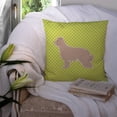 thumbnail image 3 of Carolines Treasures BB3818PW1414 Pyrenean Shepherd Checkerboard Green Fabric Decorative Pillow, 3 of 4