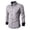 Grey, variant on Mens Summer Shirts, Mens Long Sleeve Shirt Design Sense Grid Line Casual Solid Color Button Down Slim Fit Woven Grey XL