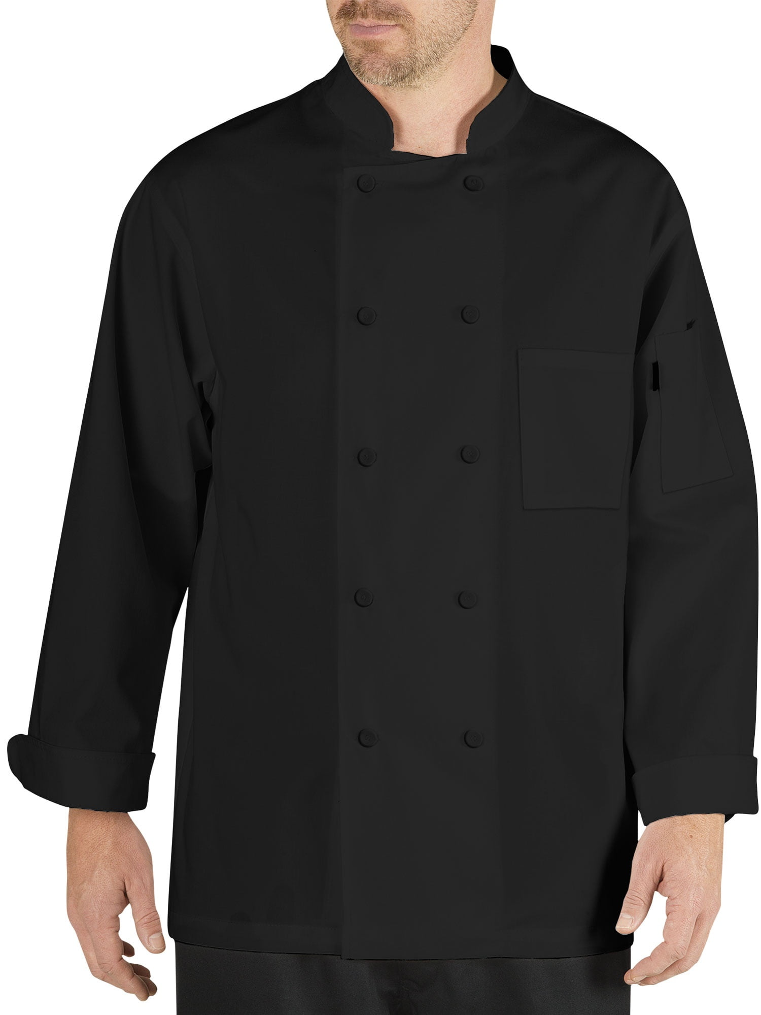 Chefwear 4025-30 Five-Star Lightweight 3/4 Sleeve Chef Jacket Black XS-5XL 