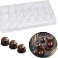 thumbnail image 3 of Transparent Chocolate Mould, Clear Plastic Candy Mould, For Making Spherical Candy, Chocolate, Cake Snacks，275*135*24mm(Football Shape), 3 of 5