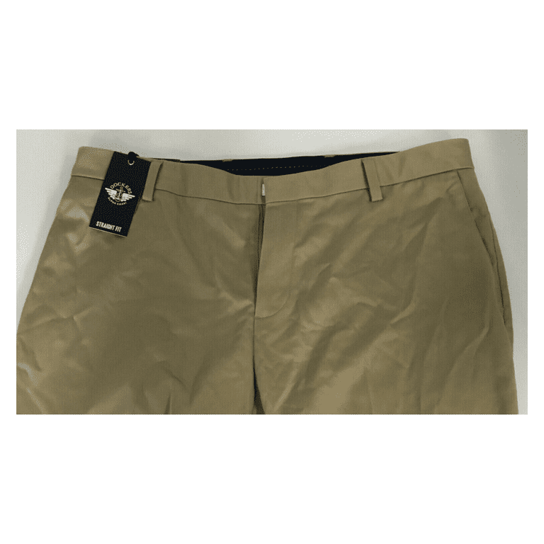 Dockers Alpha Men's Iron Free Khaki Pants, Straight Fit Tan, 36/34