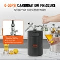 ZGBY Pressurized Growler Mini Beer Keg Draft Beer Growler Home 170Oz 5L