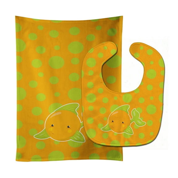 Fish Tropical Fish #3 Baby Bib & Burp Cloth