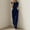 Navy, variant on Aueoeo Rompers For Women Girls Jumpsuit Spring Summer Solid-Color Round-Neck Pocket Jumpsuit Daily Work Sleeveless Jumpsuit