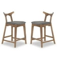 thumbnail image 2 of Ashcroft Murphy Fabric Upholstered Bar Stool in Gray, 2 of 4