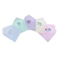 thumbnail image 1 of Mouchoir en Coton pour Femmes, Floral Brodé avec Dentelle, Lot de 5 - Assorti, 1 of 8