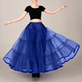 thumbnail image 2 of Women's Long Swing Skirt Flowy A-Line Petticoat Elegant Boho Maxi Skirt for Casual Party Wear Comfortable Stretchy Waist Soft Fabric, 2 of 2