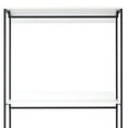 thumbnail image 2 of Benjara Cox Modular Closet System, 3 Wide White Board Shelves and Black Metal Frame, 2 of 5