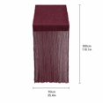 thumbnail image 2 of Table Decor Boho Rustic Linen Table Runner 9.84X2.95Ft For Fall Decor Home Engagement Party Decorations Wedding Baby Shower Christmas Decor,Purple wine, 2 of 7