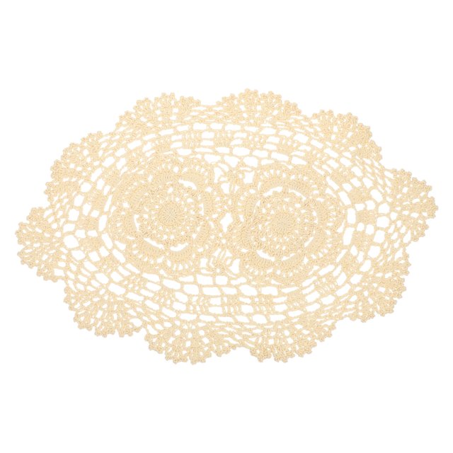 Decorative Crochet Placemat Cotton Lace Table Mat Dinning Table Ornament