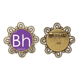 thumbnail image 1 of Quimica elementos periodo cuadro metales de transición bohrio BH Broche de flores, regalo de joyería para mujeres y niñas Unbranded M, 1 of 3