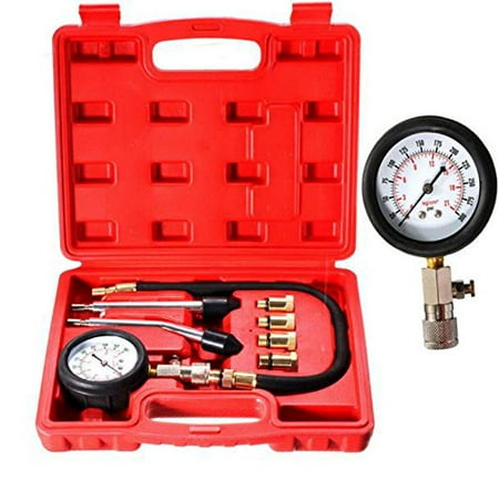 Gas Tester - 0-300PSI Automotive Car Motorcycle Petrol Gas Engine Cylinder Compression Tester Gauge Tool Kit