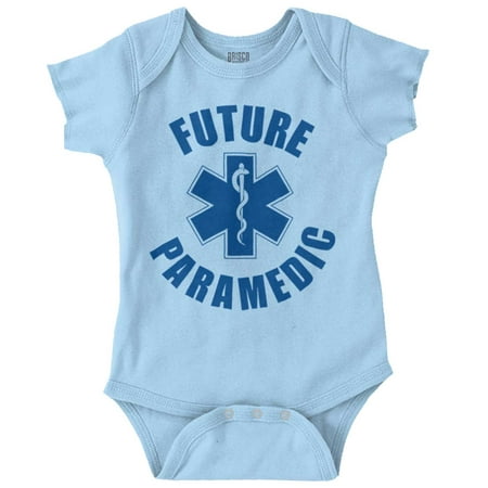 

Future Paramedic EMT Medic Newborn Baby Boy Girl Romper Brisco Brands