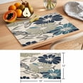 thumbnail image 6 of Green Blue Floral Placemats Set of 12, Spring Vintage Flower Botanical Blossom Farmhouse Non-Slip Place Mats Washable Table Mats for Kitchen Dining Table Decorations Indoor/Outdoor, 6 of 9