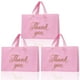 thumbnail image 1 of Bolsa de compras Outus Thank You, 10 x 12 pulgadas, 60 g, LDPE rosa/dorado (120), 1 of 7