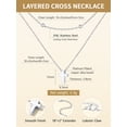 thumbnail image 5 of FindChic Layered Cross Necklace for Women, Silver Cross Pendant Necklace Trendy Beaded Chain Choker Necklaces Christian Faith Jewelry Gifts for Women, 5 of 9