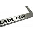thumbnail image 2 of Cadilac Escalade ESV Laser Etched Logo Stainless Steel License Plate Frame (Silver), 2 of 2