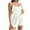 White, variant on KyCheLot Women's Breathable Sleepwear Strappy Cami Tops and Hollow out Knit Mini Shorts Pajamas Sets Summer