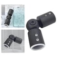 thumbnail image 1 of kurtrusly Rod Connector Curtain Rod Stainless Steel Room Shower Room Adjustable for Window black, 1 of 9