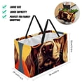 thumbnail image 2 of Dog Retro Large Capacity Reusable Oxford Cloth Storage Bin: Foldable Storage Bag, Picnic Basket, and Storage Box, 2 of 7