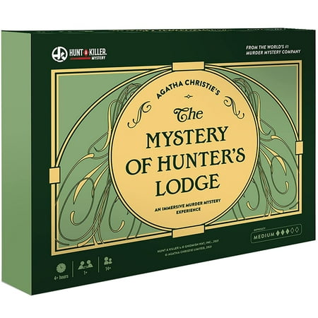Hunt A Killer: Agatha Christie s Mystery of Hunter s Lodge - An Immersive Murder Mystery Experience  Solo Play  Game Night  Date Night  3/5 Difficulty  Ages 14+  1+ Players  4 Hrs