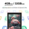 thumbnail image 3 of Coopers Tablets 7 inch Android 15 Tablet 8GB RAM 32GB ROM Computer Tablet for Kids, Bluetooth, 2.4G Wifi Tab, Pink, 3 of 7
