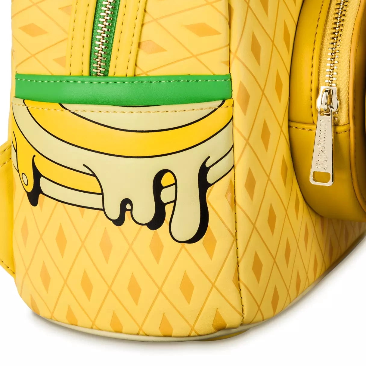 Disney Parks Loungefly Dole Whip Pineapple Swirl Mini Black Backpack Bag **Flaws Loungefly Disney Parks Eats Pineapple Swirl Dole Whip Mini  main image 2