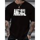 thumbnail image 1 of Men's "ANIMAL" Graphic Print T-shirt, Men's Clothing, 1 of 5