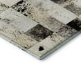 thumbnail image 4 of Addison Rugs Mayfield Washable Cowhide Boxes Granite Runner Rug, 2'3" x 7'6", 4 of 5