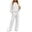 *White, variant on ClodeEU Women's Long Sleeve Hoodie and Wide Leg Pants Tracksuit Set, Solid Color Loose Loungewear Two Piece Outfit ,Women's Plus S