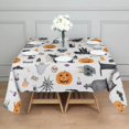 thumbnail image 3 of Halloween Pattern Square Tablecloth,Waterproof Square Table Cover,Wipeable Spillproof Washable Table Cover for Home Kitchen Party Decor 60"x60"(152x152cm), 3 of 6