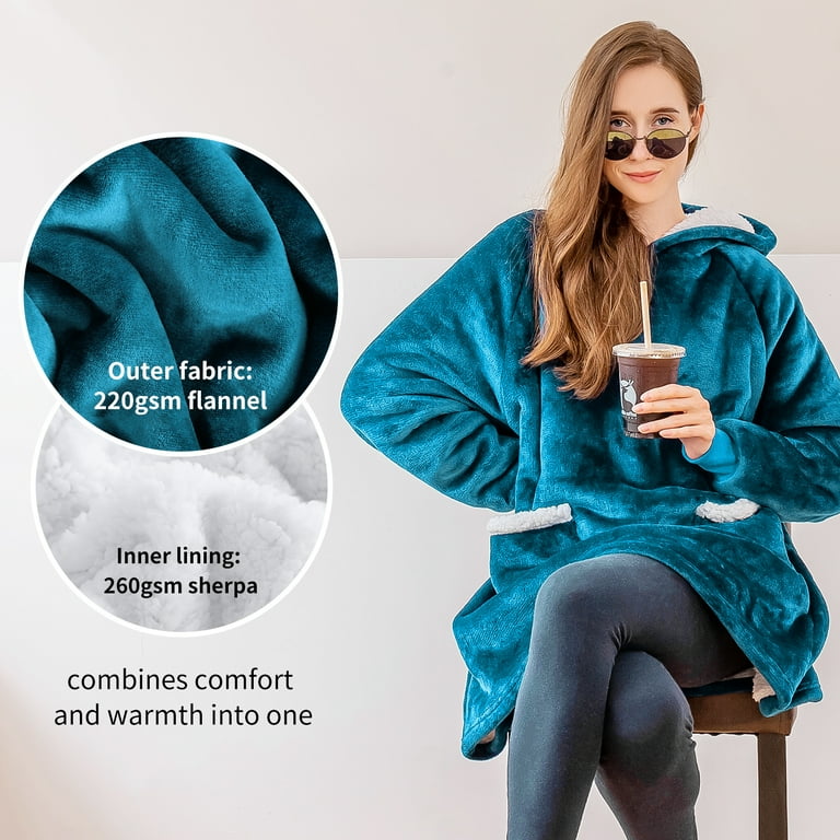 Teal comfy blanket sweatshirt sales