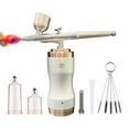 thumbnail image 1 of Zootealy Kit d'Aérographe Portable avec Compresseur Brosse à Air Sans Fil Double Action 3 Niveaux de Pression Réglable Batterie Intégrée pour Peinture Modèle Coloriage Art des Ongles Maquillage Décoration de Gâteau, 1 of 6