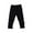 Black, variant on Toddler Girls' Ribbed Capri Leggings Ruffled with Bow Detail Soft Summer Bottoms,6-7 Years