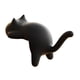 thumbnail image 4 of Gancho con forma de gato para el borde del escritorio, adorno de escritorio, gancho de mesa para la escuela y la oficina Negro, 4 of 9