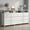White, variant on 12 Drawer Fabric Dresser with Open Shelf, Steel Frame Chest of Drawers, 63 Inches for Bedroom Living Room