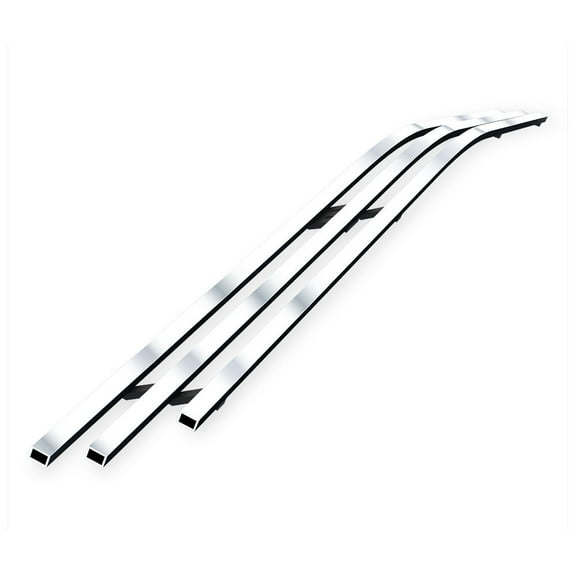 APS Compatible with Dodge Charger 2005-2010 Lower Bumper Stainless Steel Silver 8x6 Horizontal Billet Grille Insert D66439C