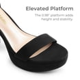thumbnail image 3 of Sandalia DREAM PAIRS DWUMHS2508 Negra de Gamuza con Plataforma y Tacón 10 cm, 3 of 7