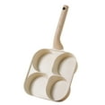 thumbnail image 6 of ELAYARD Beige Four Section Omelette Pan Nonstick for Hearty Egg Burgers, 6 of 8