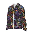 thumbnail image 2 of Daiia Flowers And Birds UPF 50+ Sun Protection Hoodie Jacket Lightweight Long Sleeve Sun Shirt for Women Men with Pocket Hiking Outdoor-Small, 2 of 9