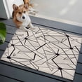 thumbnail image 4 of Medieval Washable Small Entryway Area Rugs 2'x3', Irregular Black Stripes Abstract Artistic Retro Low Pile Throw Rug Non-Slip Sturdy Edge Binding Carpet for Front Door Floor Room Entry, 4 of 9