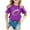 Purple#290, variant on LIIPEE Girls Boys T-Shirt Cartoon Baseball Graphic Printed Short Sleeve Round Neck Sequins Tshirt Tops Kids Comfortable Climbing Hiking Camping Cycling Tee,Blue,3-4 Years