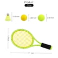 thumbnail image 3 of Raqueta de tenis para niños, raqueta de tenis de plástico de 17 pulgadas con 2 pelotas suaves, 2 pel, 3 of 8