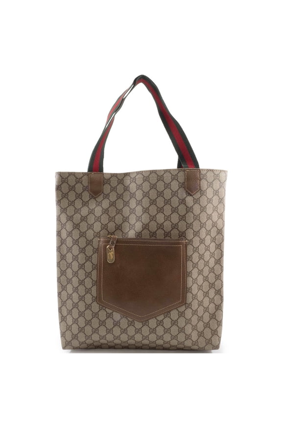 Pre-Owned Gucci tote bag for women, Old Sherry leather, brown.