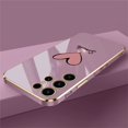 thumbnail image 4 of S24 Case For Samsung Galaxy S23 Ultra S22 S21 Plus S20 fe S10 a15 a25 Soft Luxury Plating Silicone Shockproof Cover Coque, 4 of 5