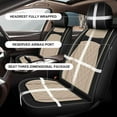 thumbnail image 4 of DIKSOAKR Fit Kia Sorento 2007-2024 Faux Leather Car Seat Cover 5-seat Full Set,Compatible Airbag Fit For Split Back&Beige Seat Headrest, 4 of 5