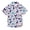 Purple Blue Butterflies, variant on Small Short Sleeve Button Down Shirts Colorful Parrot Bird and Leaf Casual Shirt 3-10 Years