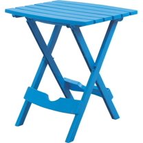 Adams Manufacturing Quik-Fold Resin Side Table, Patio Foldable Outdoor ...