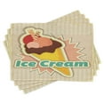 thumbnail image 1 of Ambesonne Ice Cream Place Mats Set of 4, Vintage Funky, Standard Size, Multicolor, 1 of 6