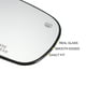 thumbnail image 4 of Unique Bargains 1 Pcs Reemplazo de vidrio del espejo retrovisor derecho calefaccionado de vidrio blanco con ajuste trasero para Chrysler 200, 4 of 6